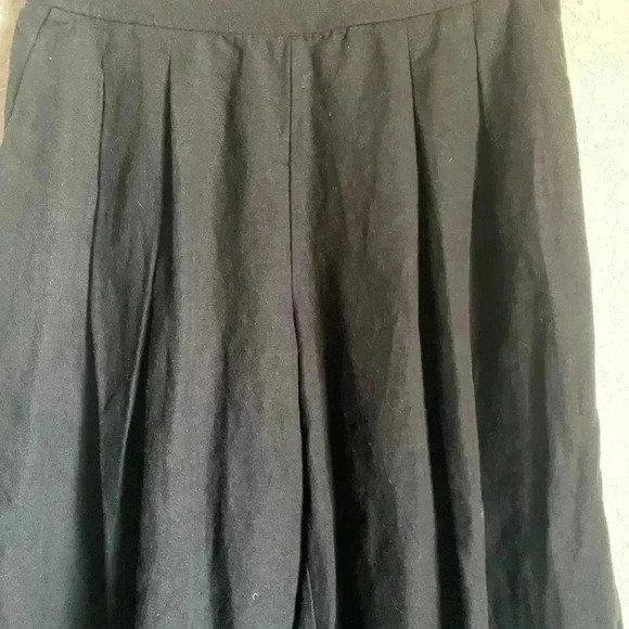 Misa Los Angeles Kova Linen Blend Gaucho Gold Grommet Trim Wide Leg Pants Size S - Picture 7 of 11